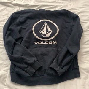 Medium volcom jacket, navy blue